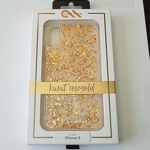 Case-Mate Case for iPhone X Karat Rose Gold